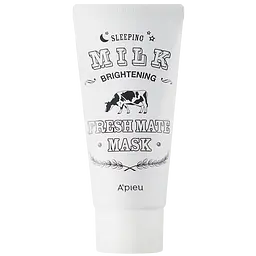 Нічна маска для обличчя A'pieu Fresh Mate Sleeping Milk Brightening Mask з молочними протеїнами 50 мл