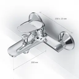 Змішувач для ванни Am.Pm Sunny хром F85C10000 Хром - мініатюра 6