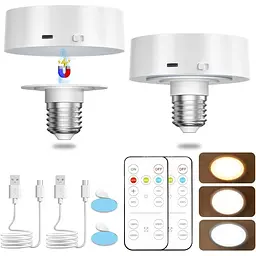 Акумуляторна лампочка TobeBright E27 з пультом дистанційного керування, батарейні лампочки для ламп, затемнення світлодіодні