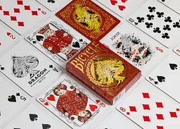 Карти гральні United States Playing Card Company Bicycle Red Dragon (Bicycle Premium) (ВР_КГБРД) - мініатюра 4