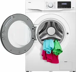 Пральна машина TCL з фронтальним завантаженням FF0814WD0, 8кг,1400 об/хв, A+++, інверторний двигун, 52 см, дисплей, білий (FF0814WD0) - мініатюра 4