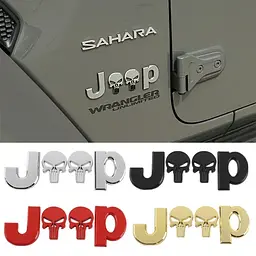 Емблема напис JEEP 135х45 мм Хром метал на скотчі (Завод) - мініатюра 4