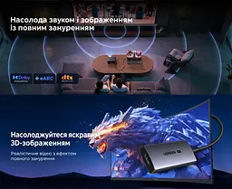 Відеоадаптер UGREEN CM491 USB-C - HDMI 2.1 8K 60 Гц 0,15 м сіро-чорний (85320) - мініатюра 12