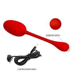 Віброкуля PRETTY LOVE KNUCKER Red, 12 vibration functions Memory function PRETTY LOVE BI-014786-2 98607 - мініатюра 6