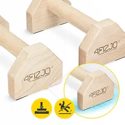 Упори для віджимань (паралетси) 4FIZJO 25 см дерев'яні (P-5905973407021) - мініатюра 5