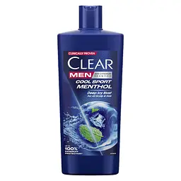 Шампунь для чоловіків Clear Крижана свіжість з ментолом проти лупи 610 мл