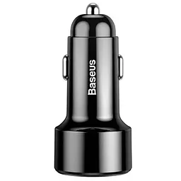 Автомобільний зарядний пристрій Baseus Magic Series QC with Display 1USB + 1Type-C CCMLC2OC-01 Black - мініатюра 2