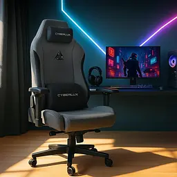 Геймерське крісло Mealux Cyberlux Ares Grey (GM-405 G) - мініатюра 8
