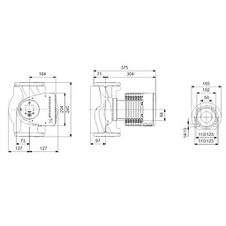 Циркуляційний насос Grundfos Magna3 50-80 F 240 (97924282) - мініатюра 2