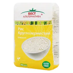 Рис круглий Бест Альтернатива 900 г - мініатюра 2