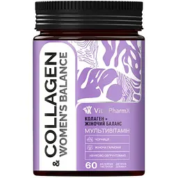 Вітамінно-мінеральний комплекс Vita PharmX Collagen & Women’s Balance 60 жувальних пастилок