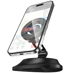 Автотримач Hoco H90 Tower magnetic (dashboard) Black / Red - мініатюра 3