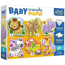 Пазлы Trefl Baby Progressive 6 в 1 Сафари 6 в 1 Сафари