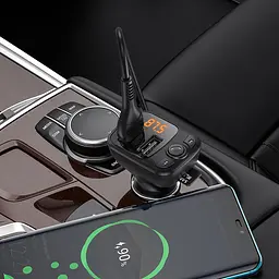 АЗП FM модулятор Borofone BC41 Eminency QC3.0 2USB-A Чорний - мініатюра 7