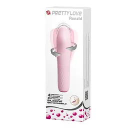 Вібратор Pretty Love Ronald 16 см світло-рожевий - мініатюра 7