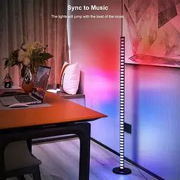 Підлогова кутова LED лампа RGB Magic 2 Bluetooth USB with app Black - мініатюра 4