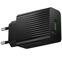 МЗП Borofone BAS72A Source QC3.0 (1USB-A) Black - мініатюра 3