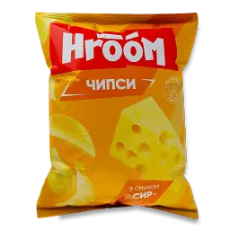 Чипси Hroom! зі смаком сиру 110 г