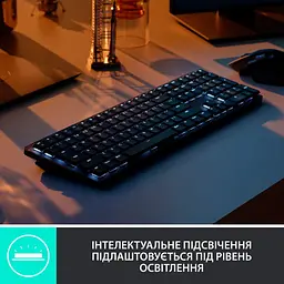 Клавіатура Logitech MX Mechanical Wireless Illuminated Performance Graphite (920-010759) - мініатюра 4