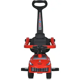 Дитяча каталка-толокар Bambi Racer M 5728L-3 з батьківською ручкою червоний - мініатюра 5