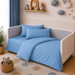 Дитяча постільна білизна LITTLE KIDS Poplin Line Green wave (2200012786376)