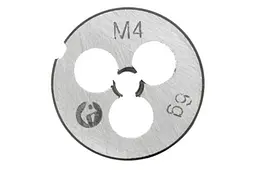 Плашка ручна кругла метрична Intertool M4 х 0.7 - мініатюра 2