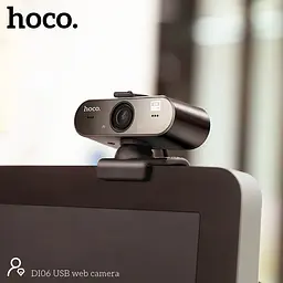 Веб-камера Hoco DI06 HD 4 Мр 1920*2080 USB Computer Camera - мініатюра 2