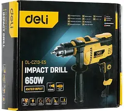 Дриль ударний електричний 650 Вт 13 мм Deli EDL-CZ13-E5 - мініатюра 6