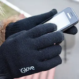 Рукавички для сенсорних екранів смартфонів планшетів зимові універсальні iGlove чорний - мініатюра 15