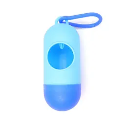 Диспенсер для пакетів Plastic Dog Poop Bag Dispenser блакитний 10 х 4 см