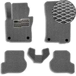 Килимки в салон EVA для Volkswagen Golf V 2003-2010 (Металевий підп'ятник) Сірі 5 шт