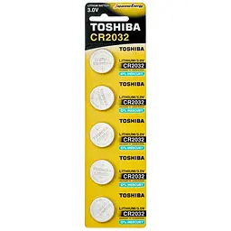 Батарейка Toshiba CR2032, 3V 5 шт./уп