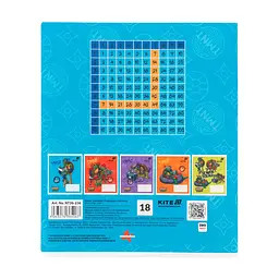 Зошит Kite Ninjia Turtles, 18 аркушів, клітинка (NT26-236), в асортименті - мініатюра 5