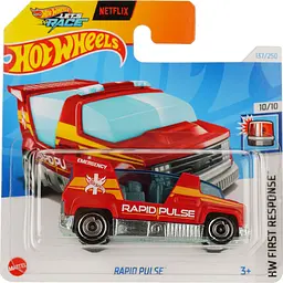 Набір: Базова машинка Hot Wheels HW First Response Rapid Pulse червона (5785) + Базова машинка Hot Wheels HW Roadsters Max Steel зелена (5785) - мініатюра 2