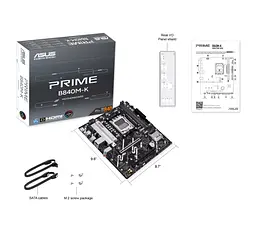 ASUS Материнська плата PRIME B840M-K sAM5 B840 2xDDR5 M.2 HDMI mATX - мініатюра 7