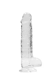 Фалоімітатор RealRock Crystal Clear 8”, 21 см (прозорий)