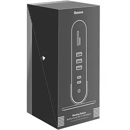 Мультипортовий адаптер USB Хаб Baseus Working Station Three-Screen Multifunctional Type-C CAHUB-BG0G Grey - мініатюра 5