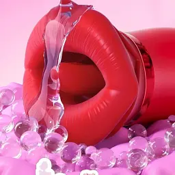 Вібратор для стимуляції клітора I’MCUM Hot Lips Vibe 3 режими лизання 10 режимів вібрації Керування через застосунок - мініатюра 6