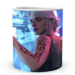 Кухоль GeekLand Cyberpunk 2077 Кіберпанк 2077 героїня CY 02.586 330 мл білий - мініатюра 3
