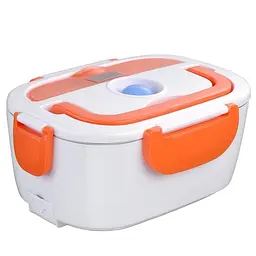 Ланчбокс з підігрівом їжі 220 V, Electric lunch box, ланч-бокс Помаранчевий