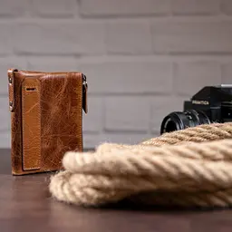 Гаманець чоловічий 14684 Vintage світло-коричневий - мініатюра 10