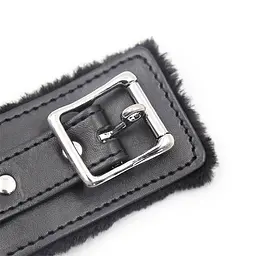 Нашийник з повідцем Fetish Addict Collar With Metal Leash (чорний) - мініатюра 5