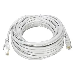 Кабель Ethernet LAN Cat 5E HX білий RJ-45 провід для роутера 20 м та USB WI-FI адаптер WF-2\LV-UW10-2DB