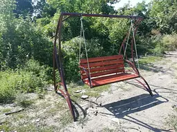 Гойдалки (лавка) садові на ланцюгах - мініатюра 4