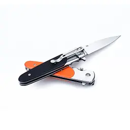 Ніж складаний туристичний Ganzo G743-2 ( 8.7 см) 440С шорсткий / G10 помаранчевий - мініатюра 9
