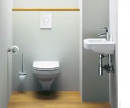Інсталяція для унітаза Grohe Rapid SL 38722001 + овальна кнопка Skate Air біла 30412 - мініатюра 6