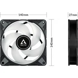 Кулер до корпусу Arctic P14 PWM PST A-RGB (ACFAN00239A) - мініатюра 6