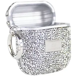 TPU чохол Bling World Rock Diamond для навушників AirPods 1/2 Срібний - мініатюра 4