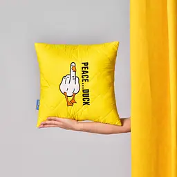 Подушка декоративна Ideia Peace... Duck бойовий гус 40х40 см (8-35750*001) - мініатюра 4