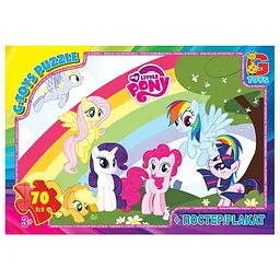 Дитячий пазл My little Pony MLP035 постер, 70 елементів